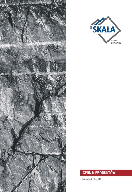 Nowy cennik produktów SKAŁA 2013