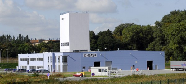 Widok na fabryką działu Chemii Budowlanej BASF Polska w Śremie. Fot. BASF