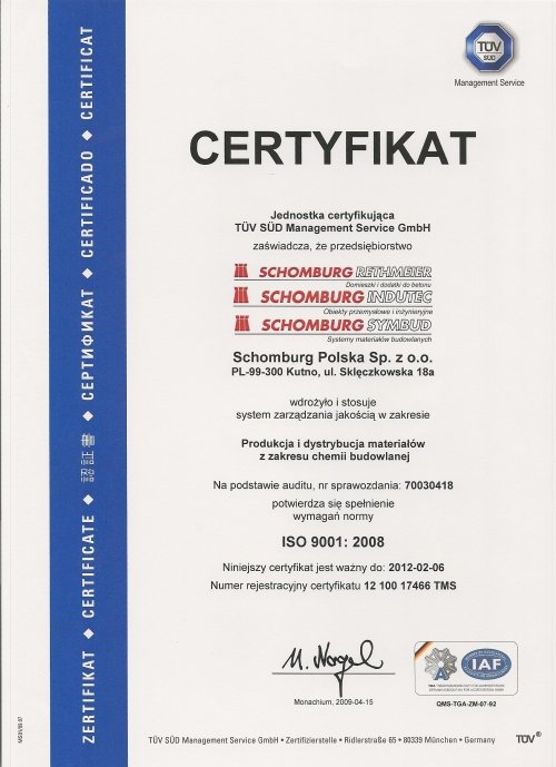 Audit ISO w Schomburg Polska