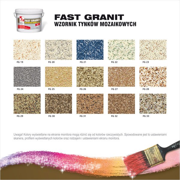 Fast - Tynki granitowe - wzornik