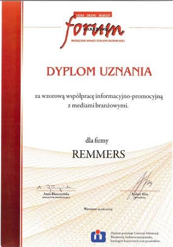 Remmers wśród liderów z branży stolarki okienno-drzwiowej