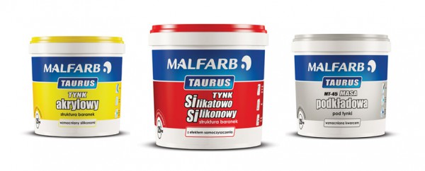 Rodzina tynków Malfarb Taurus