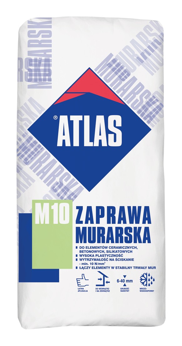Zaprawa murarska ATLAS M10 fot. Atlas