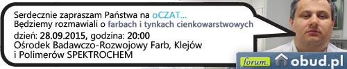 Dziś oCzat o farbach i tynkach