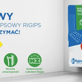 Klej Gipsowy RIGIPS. TAK TRZYMAĆ! Poznaj Klej gipsowy Rigips w nowej ulepszonej formule