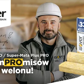 Nowe wełny ISOVER PRO na poddasza: bez komPROmisów, z mocą welonu