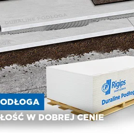Suchy jastrych w systemie Rigips DURALINE Podłoga