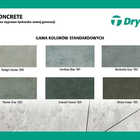 Modny efekt betonu architektonicznego na elewacji dzięki nowemu tynkowi SL Concrete od Dryvit