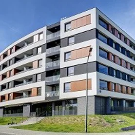 Inwestycja AFI Home Metro Park w Warszawie z efektami specjalnymi na elewacji