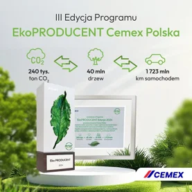 III Edycja Programu EkoPRODUCENT Cemex Polska 2024 rozstrzygnięta